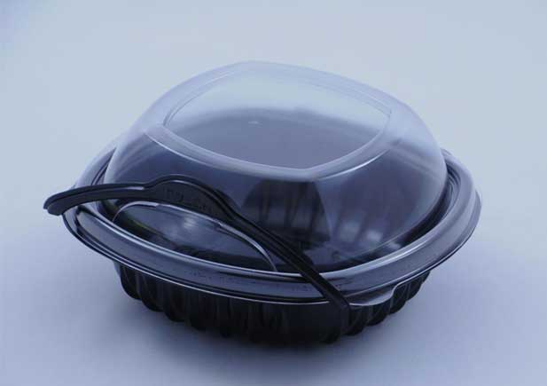 Custom thermoformed thin gauge rigid food packaging