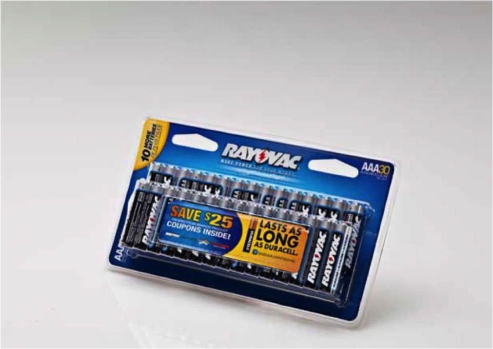 Rayovac battery packaging