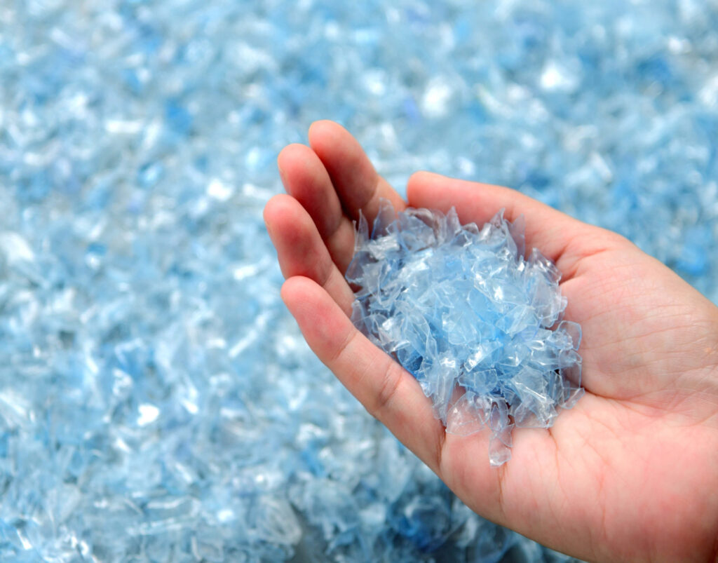 Hand holding resin