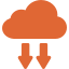 Orange greenhouse contamination icon
