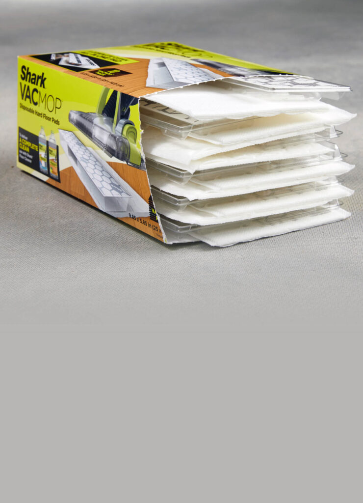Custom consumer goods packaging for Shark VacMop