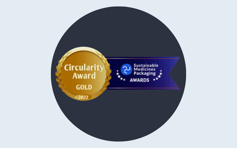 Sustainable Medicines Packaging Awards Circularity Award Gold Winner