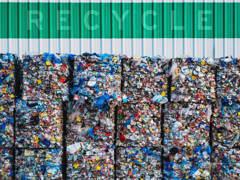 Plastic Recycling Bales
